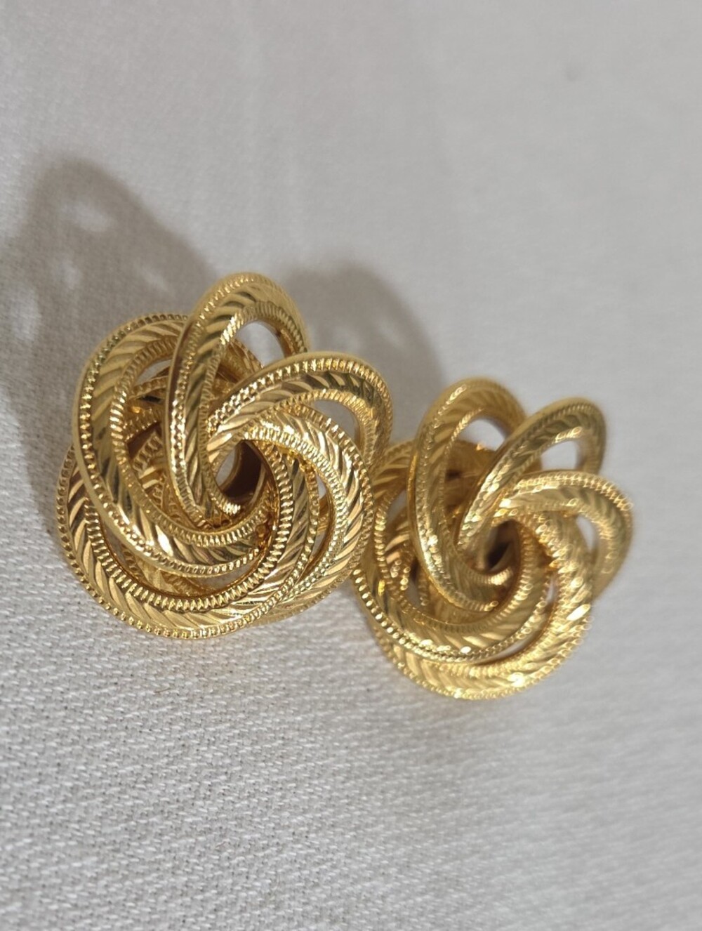 Napier Gold-Tone Twisted Knot Earrings